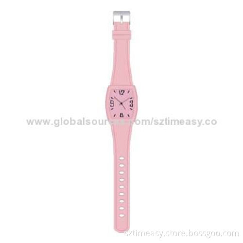 Hot Sale Promotional Watch, Free Sample, Silicone Case with Plastic Case Inside